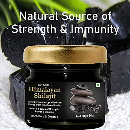 JOYEARTH Shilajit Resin, Shilajeet Resin, Himalayan Shilajeet Resin, Himalayan Shilajit Shilajeet, 20 Gms