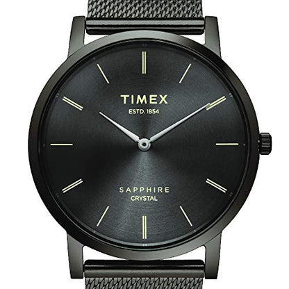 TIMEX Slim Sapphire Crystal Analog Grey Dial Men's Watch-TWEG17413