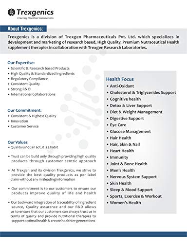 Trexgenics® TyroBest-500 L-Tyrosine Thyroid, Stress, Neurotransmitter & Brain Function Support (2x 60 Veg Caps)