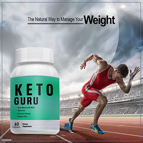 Vokin Biotech Keto Guru 60 Tablets for weight loss with Omega 3 Fish Oil 75 Softgel Capsule Free