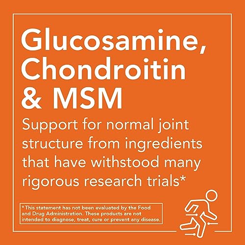 NOW Foods Glucosamine and Chondroitin/Mins, 120 Capsules