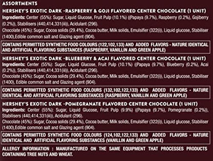 HERSHEY'S Exotic Dark Gift Pack, 135 g