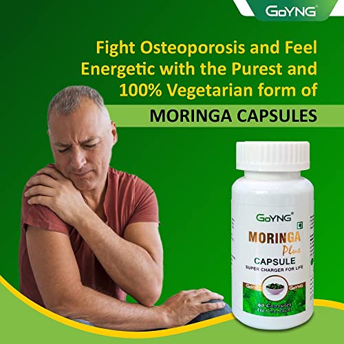 GoYNG Moringa Capsules - 500mg | Natural Nutrients & Antioxidants | 60 Capsules