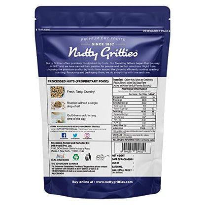 Nutty Gritties Southern Pepper Cashew Nuts, 200g