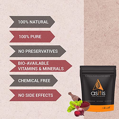 Asitis Nutrition Beetroot Powder - 250g | 100% Pure & Natural