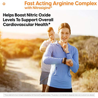 Doctor's Best, Fast Acting Arginine Complex with Nitrosigine, 750 mg, 60 Tablets