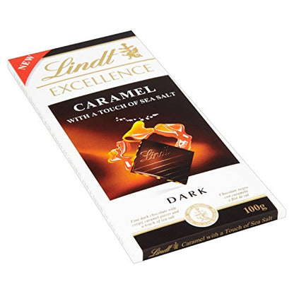 Lindt Excellence Dark Chocolate, Caramel, 100g