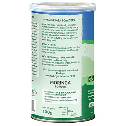 ORGANIC INDIA Moringa Powder, 100 Gm