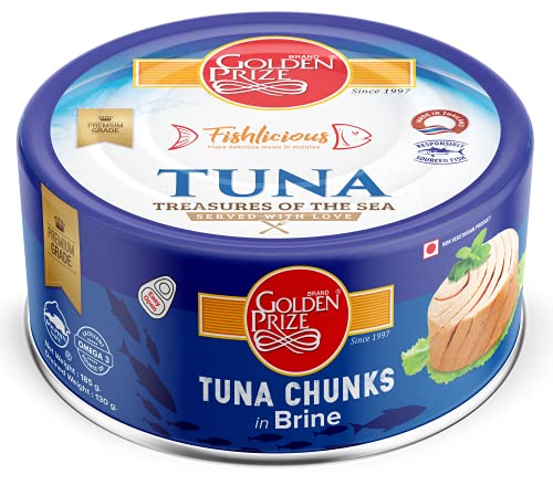Golden Prize Tuna Chunks in Brine, 185g (Pack of 1)