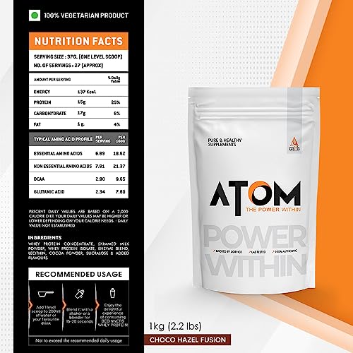Asitis Nutrition ATOM Whey Protein, 1kg