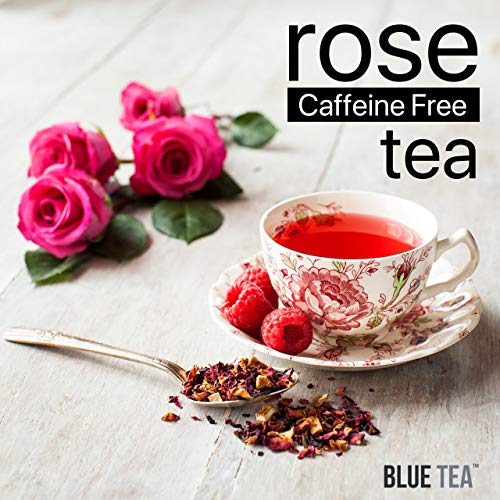 BLUE TEA - Grade A - Rose Tea | Natural Sun-Dried Petals 25g - 25 Cups | Herbal Tea | Rich in VIT - C | for Beautiful Hair & Skin