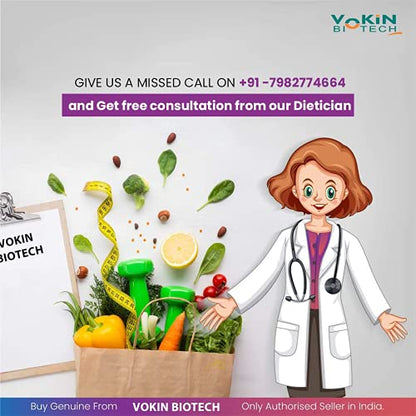 Vokin Biotech L-Tyrosine 500mg- Support Cognitive Health May Reduce Effect Of Stress & fatigue- 90 Capsules