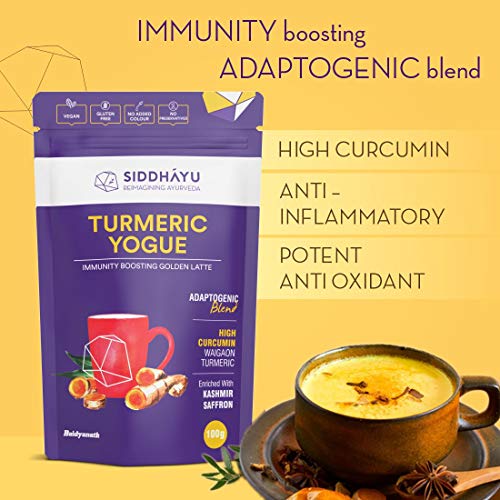 Siddhayu Turmeric Yogue Turmeric Latte | Spiced Turmeric Latte Mix | Immunity Booster | 100 Gm