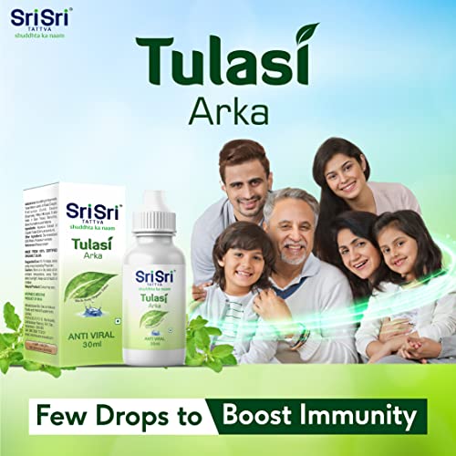 Sri Sri TATTVA shuddhta ka naam Tulasi Arka - Anti-Viral Drop - Natural Immunity Booster For Adults - 30Ml (Pack Of 2)