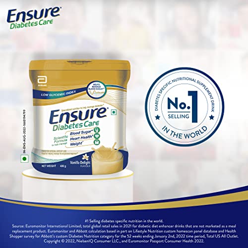 Ensure Diabetes Care - 400 gm Jar (Vanilla Flavour)