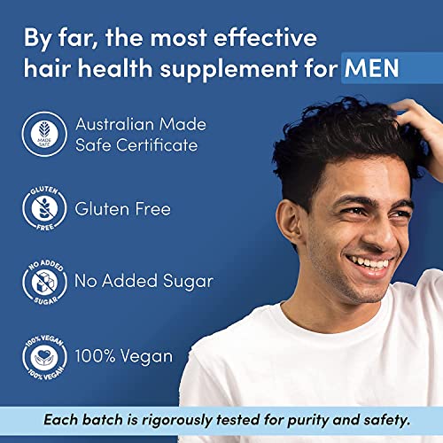 Man Matters Biotin Hair Gummy for Healthy Hair | Biotin Gummies with Hair Vitamins A, C, E & Zinc - 60 Gummies