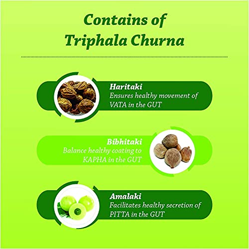 Baidyanath Nagpur Triphala Churna, Vitamin C, Iron & Zinc, Natural,Pack of 500 g