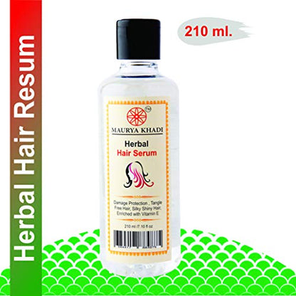 Khadi Natural Herbal Hair Serum 210ml, white