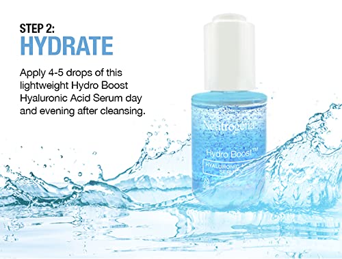 Neutrogena Hydro Serum | Hyaluronic Acid & Pro-Vitamin B5 | Nourishing & Hydrating | Smooth, Supple Skin | Face Serum | Transparent | 30ml