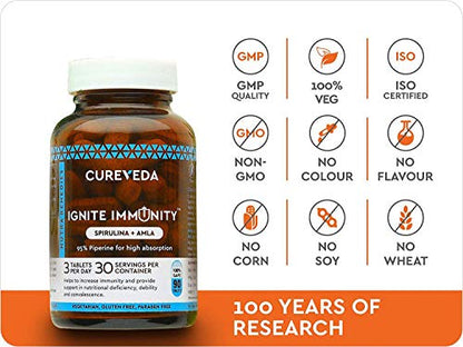 Cureveda Ignite Immunity 100% Natura (90 Tablets)