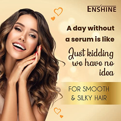 Enshine Detangling Non-Sticky Hair Serum for Women and Men (110ml) |Serum for Dry and Frizzy Hair |Hes Hair Breakage| Make Hair Soft, Shiny & Straight