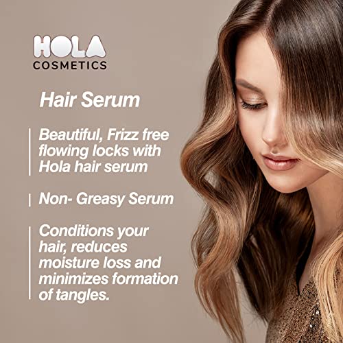 Hola Cosmetics Professional Hair Serum for Women & Men with Goodness of Vitamin E & F | All Hair TypIntensive Hair Growth Treatment| 100% Vegan| 120ml