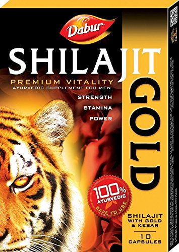 Dabur Shilajit Gold Premium Vitality - 10 Capsules with Free Shilajit Gold Premium Vitality - 2 Capsules