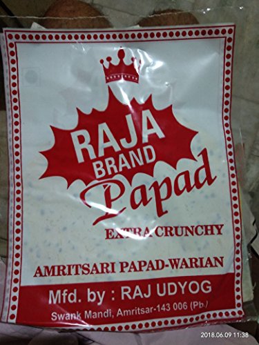 RAJA Brand AMRITSARI TADKA PAPAD with RED Chilli Flakes & Black Pepper Mix-(200GM)