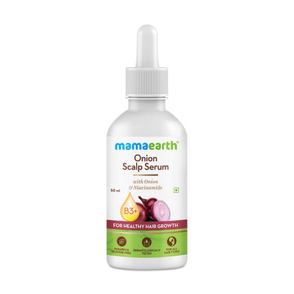 Mamaearth Onion Scalp Serum With Onion Oil and Niacinamide | For Healthy Hair Growth | 50ml