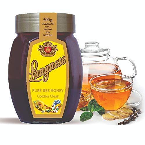 Langnese 100% Pure Golden Clear Honey, 500 g, Raw Bee Honey from Langnese Germany