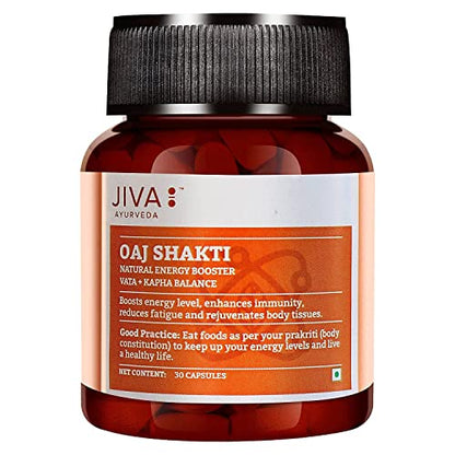 Jiva Immunity Booster Combo | 100% Pure & Natural | Pure Shilajit 60 Capsules, Oaj Shakti 30 Capsuledha - 120 Tablets (For Men & Women) | (Combo of 3)