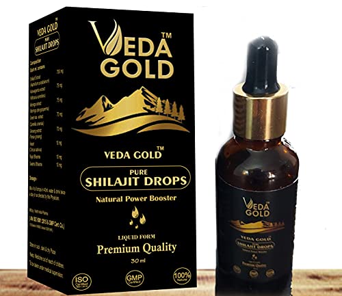 VEDA GOLD Pure Shilajit with Pure Raw Shilajeet Himalayan Shilajit