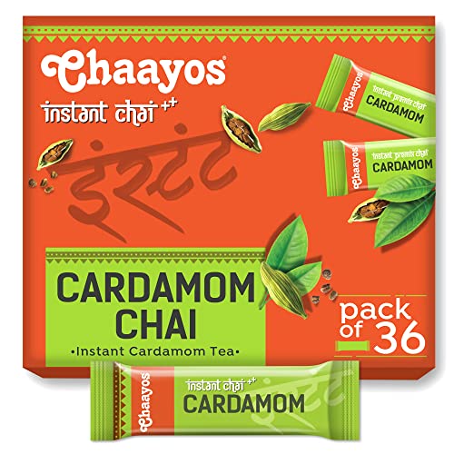 Chaayos Instant Tea Premix - Cardamom Tea (14g * 36 Sachets)
