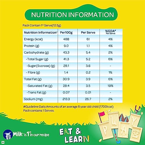 Nestle MILKYBAR Creamy White Chocolate Tablet Bar, 54 x 12.5g