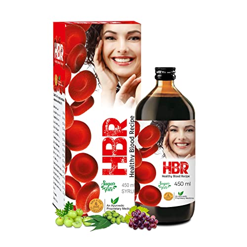 Ambic HBR Natural Blood Purifier Syrup I Ayurvedic Syrup for Healthy Skin and Hair | Controls Acnes & Helps in Detoxification I No Added Sugar – 450ML