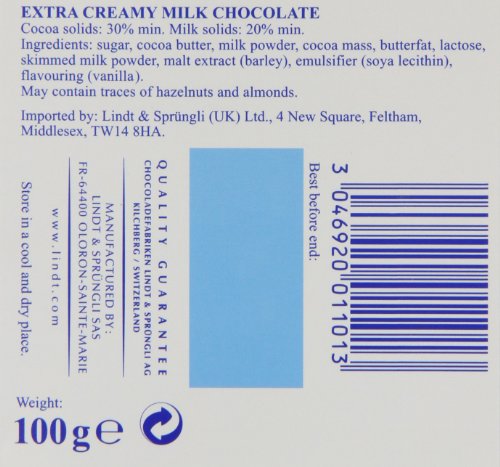 Lindt Excellence Milk Extra Creamy, 100 g