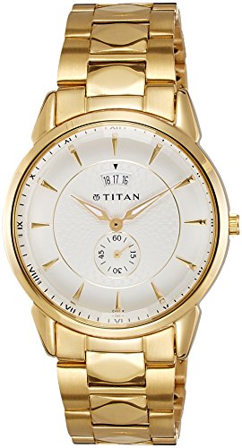 Titan Regalia Analog White Dial Men's Watch-NE1521YM01