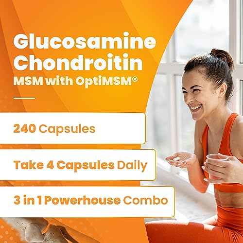 Doctor's Best, Glucosamine Chondroitin MSM, 240 Capsules