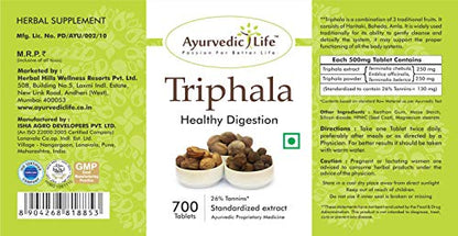 Ayurvedic Life Triphala- 700 Tablets, Pack of 2