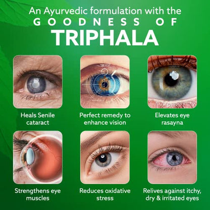 Tansukh Triphala Eye Wash/Pack of 3-100 Gram X 3 = 300 Gram and Plastic Transparent Eye Wash Cup Free