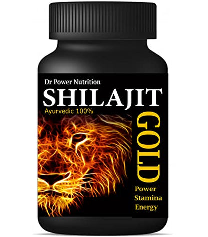 Dr Power Nutrition Shilajit Ayurvedic Capsule for Men, 60 Capsules