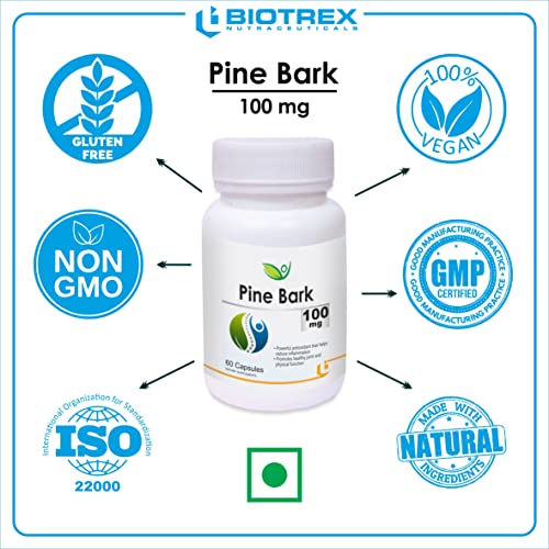 Biotrex Nutraceuticals Pine Bark 100Mg - 60 Capsules