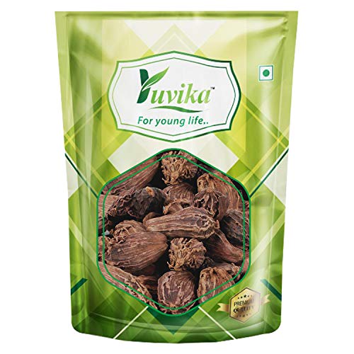 YUVIKA Elaichi Badi - Elachi Badi - Badi Elaichi - Elettaria cardamomum - Black Cardamom (100 Grams)