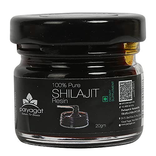 Paryagat - Pure Ayurvedic raw Shilajeet/Shilajit Resins I Supports General weekness I Power & Strength I Purifies Blood -20 gm