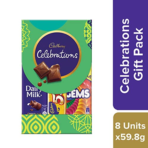 Cadbury Celebrations Chocolate Gift Pack, Assorted, 59.8 g, (Pack of 8)