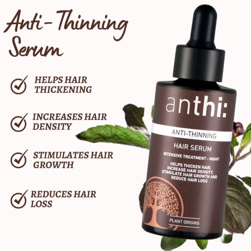 anthi: Anti-Hair Thinning Hair Serum, Hair Thickening, Stimulates Hair Growth, Intensive Treatment Plant-origins hair serum, 40 ml