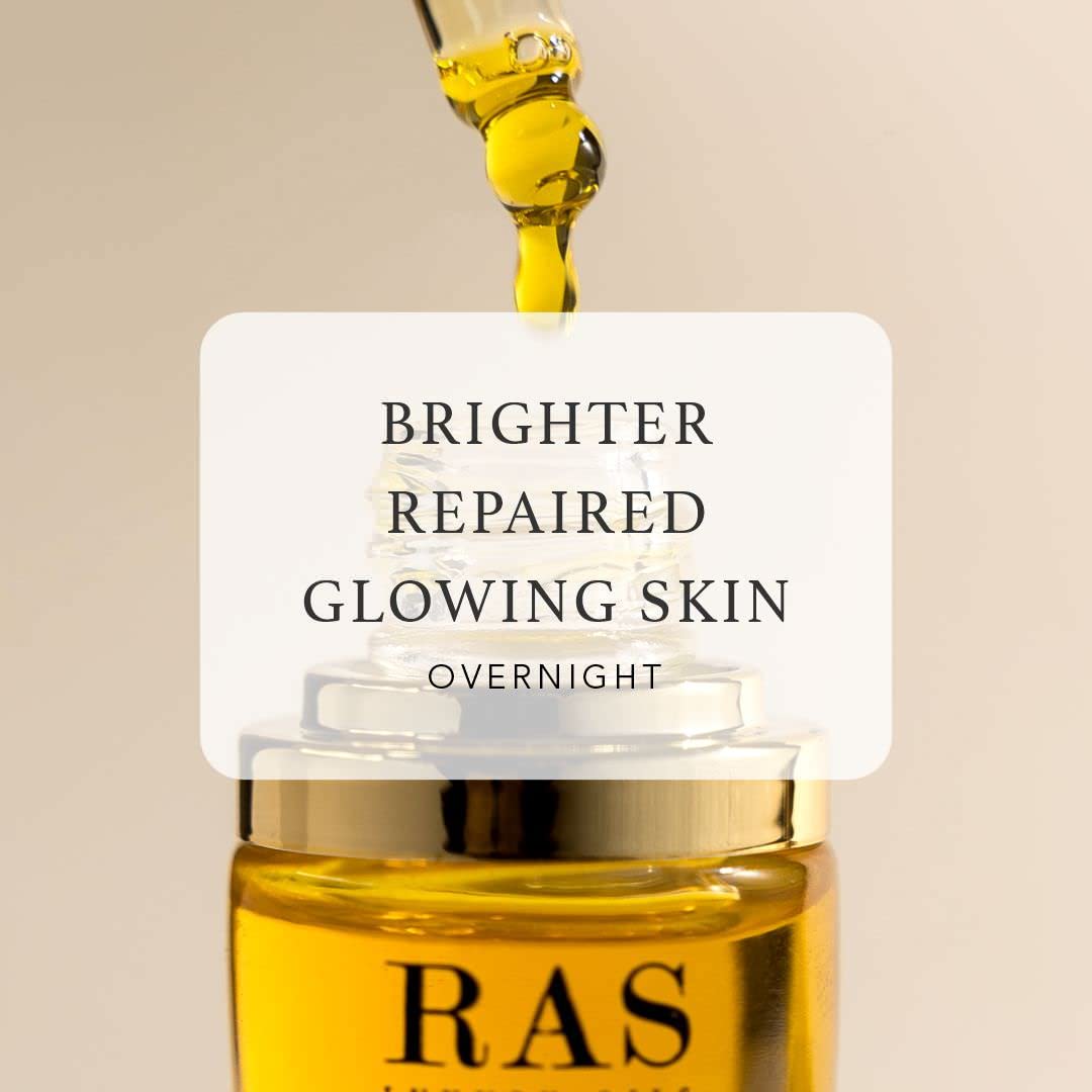 RAS Luxury Oils Revival Kumkumadi Night Face Elixir; Enriched With Saffron ; Reduces Signs of Ageing, Wrinkles, and Fine Lines, Hydrates Skin (15 ML)