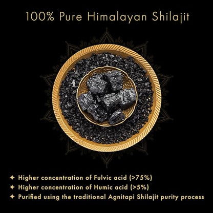 Dr. Vaidya’s Herbo24Turbo Shilajit Resin - 20 g | 100% Pure Himalayan | >75% Fulvic Acid & 80+ Trace Elements | Lab Tested