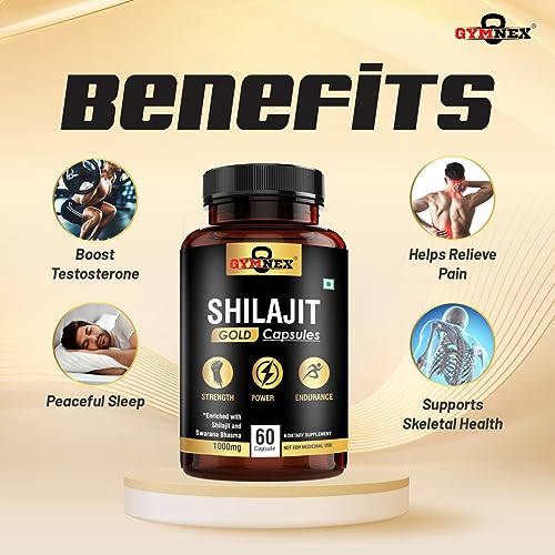 GYMNEX Shilajit Gold Capsules (60 Capsules)