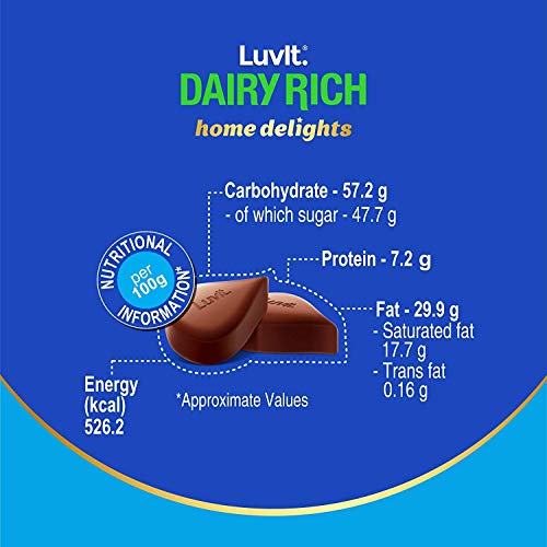LuvIt Luscious Love Delights Chocolate & Dairy Rich Milk Home Delights Chocolates Gift Combo 451gm- Pack of 3